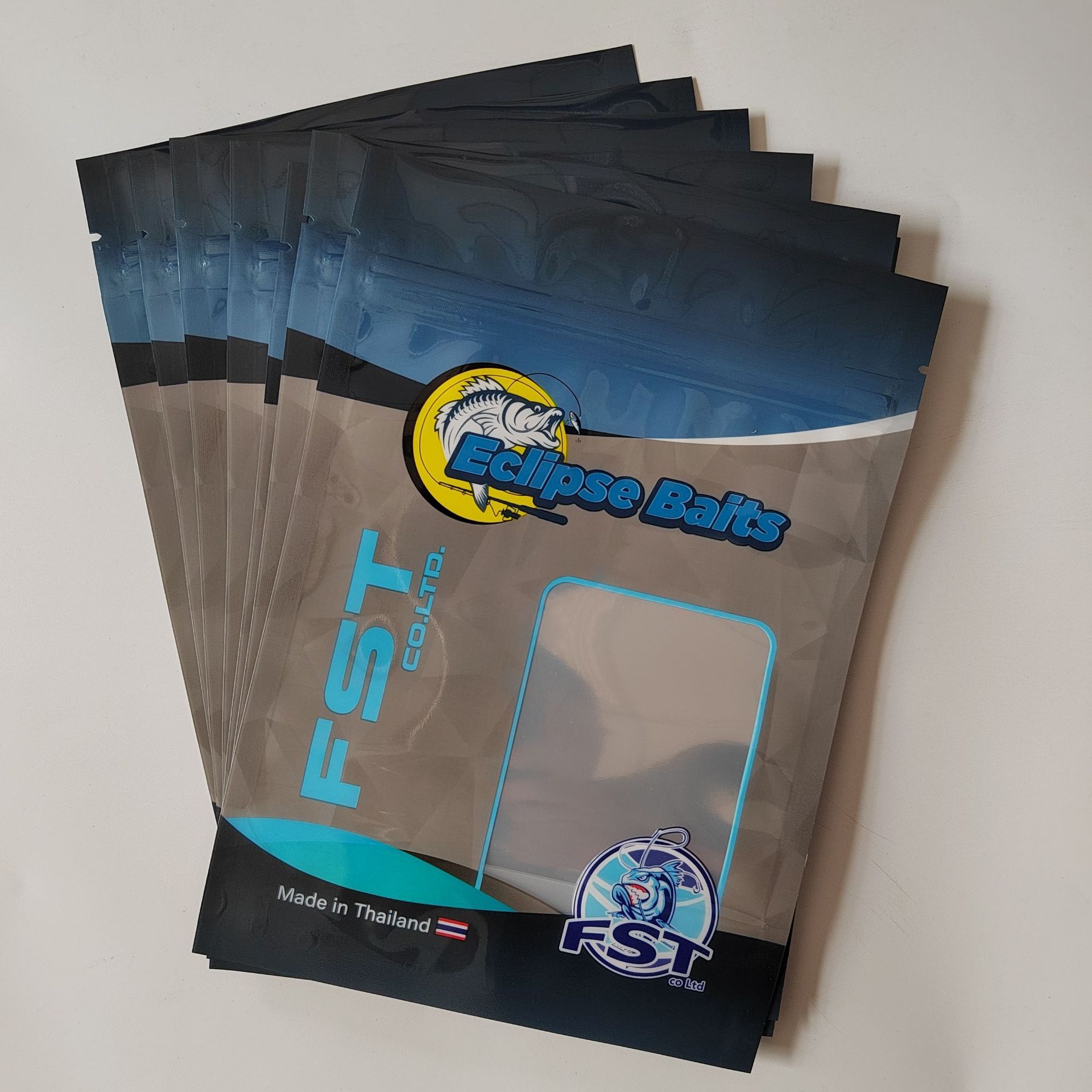 Производство и упаковка пакетов для рыболовных приманок, герметичные пакеты для корма для рыбы, пластиковые пакеты с возможностью печати логотипа