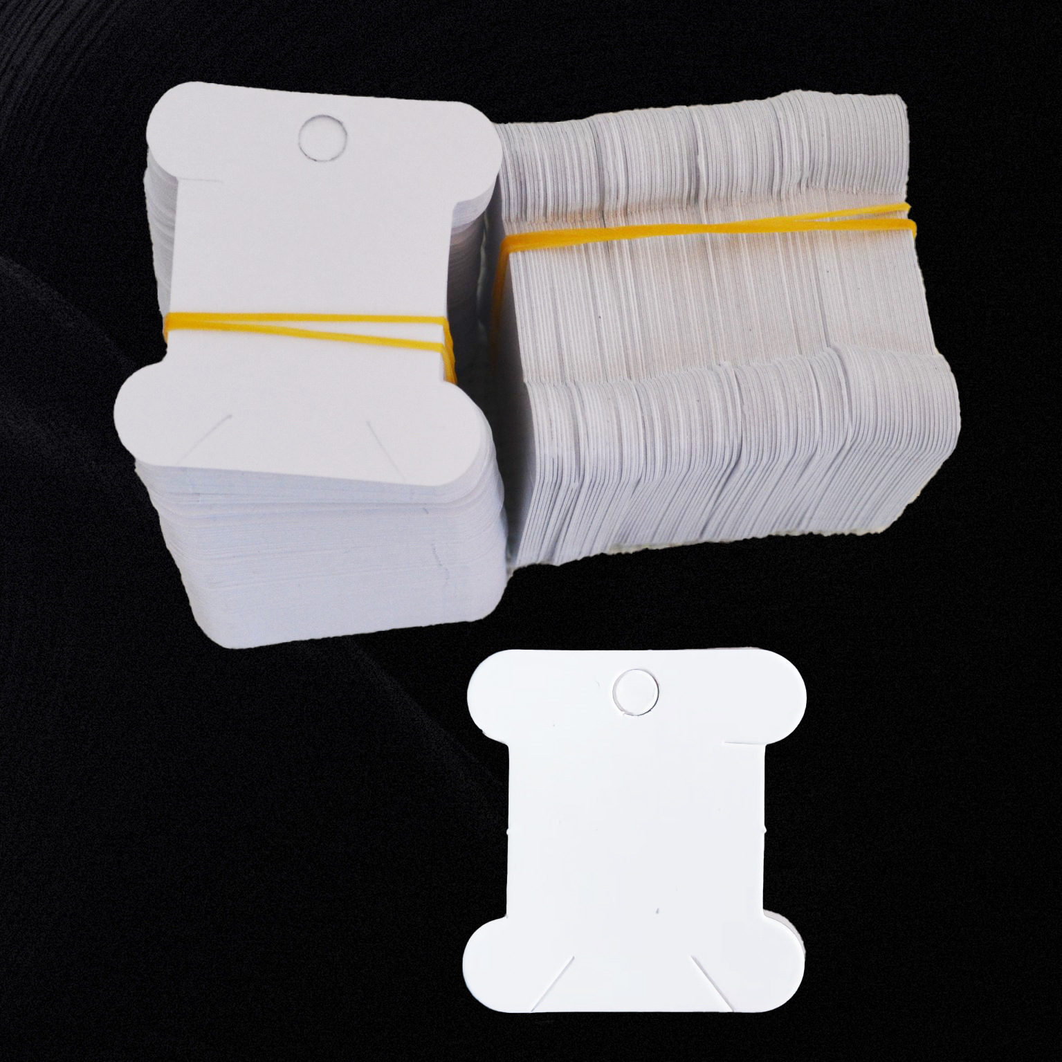 Jewelry packaging cardboard jewelry packaging pendant Cardboard DIY cross stitch white cardboard winding whiteboard wholesale