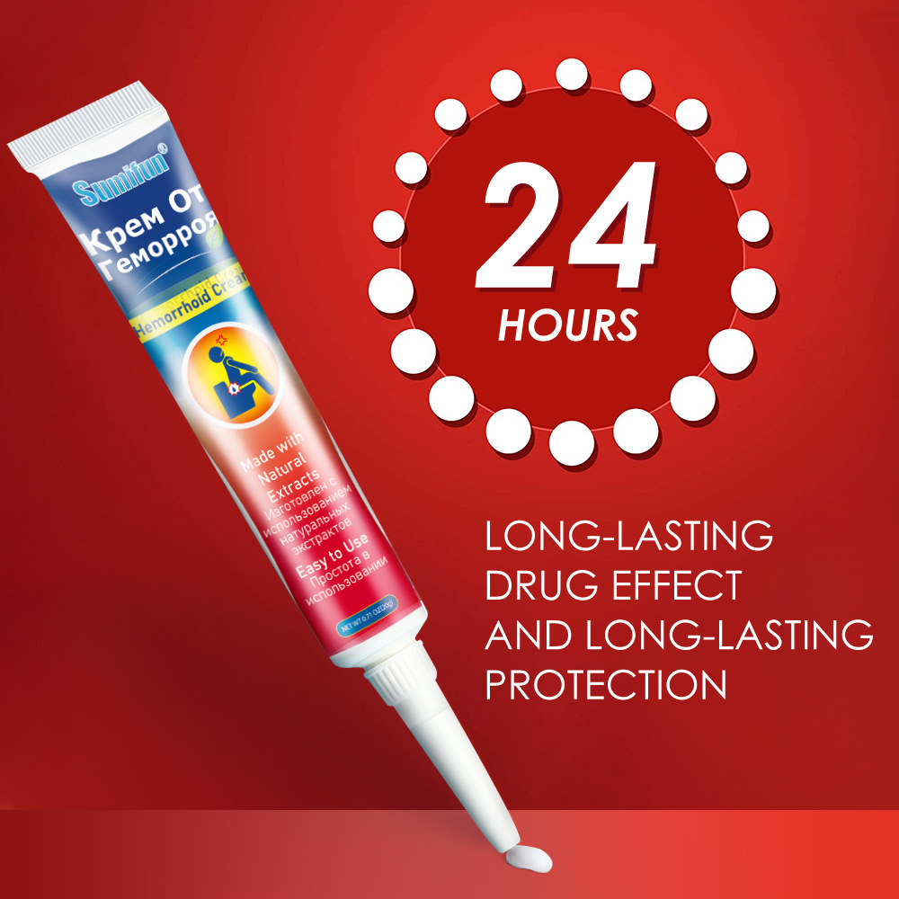 Sumifun Cross-Border Export English-Russian Hemorrhoid Cream Hemorrhoid Cream Internal and External Mixed Hemorrhoids Plaster 20g K10023