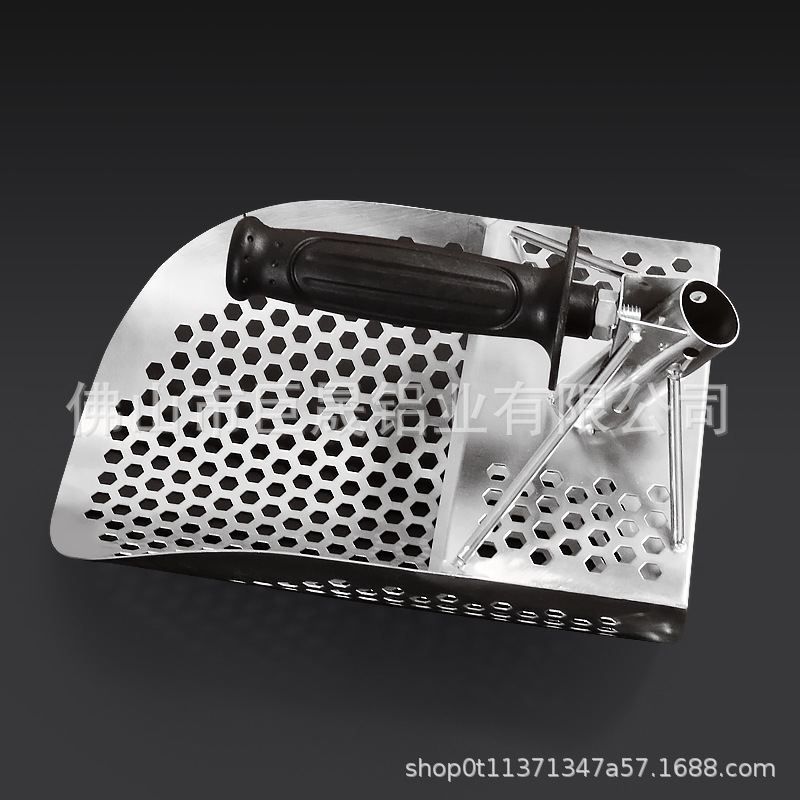 304 Stainless Steel Gold Panning Shovel Beach Treasure Hunting Filter Sand Detector Sand Scoop Filter Gold Panning Shovel