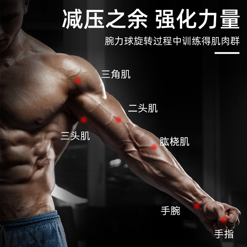 Fitness grip self-starting wrist ball male student training colorful wrist trainer arm strength wrist exercise equipment 100