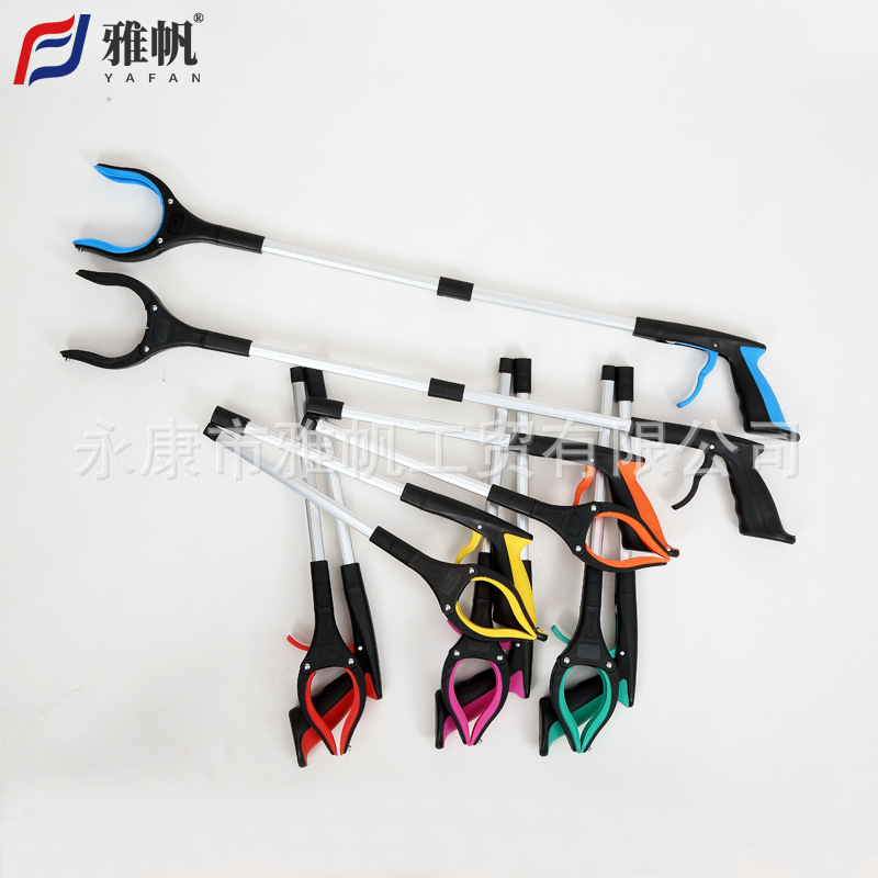 Thickened aluminum alloy folding garbage clip picker cleaning sanitation tongs pick up sanitary clip cross-border exclusive