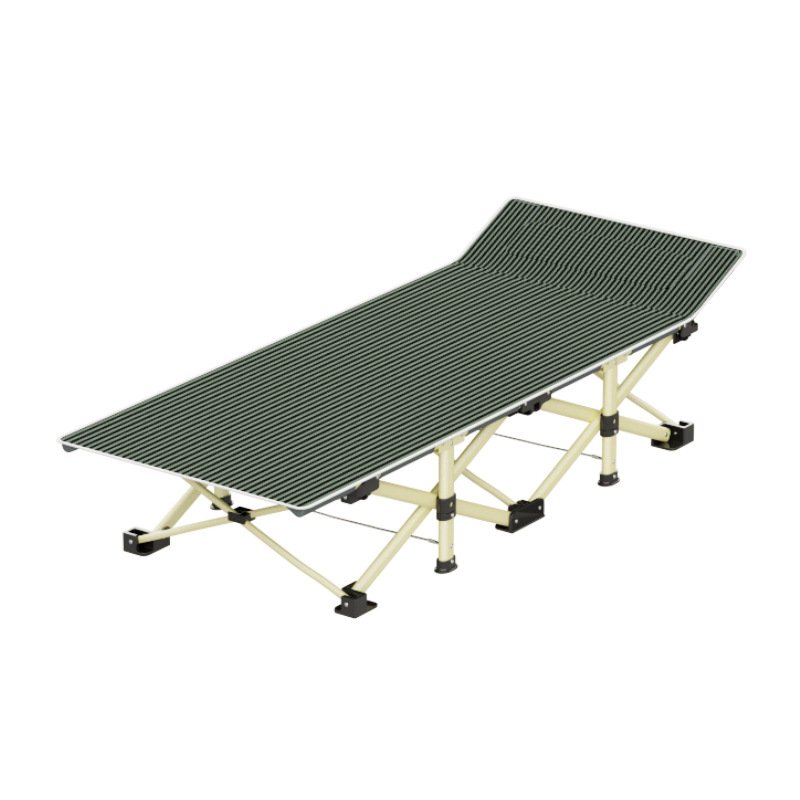 Flat Tube Beach Bed Folding Bed Lounge Chair Office Lunch Break Bed Companion Bed Outdoor Camp Bed Customization