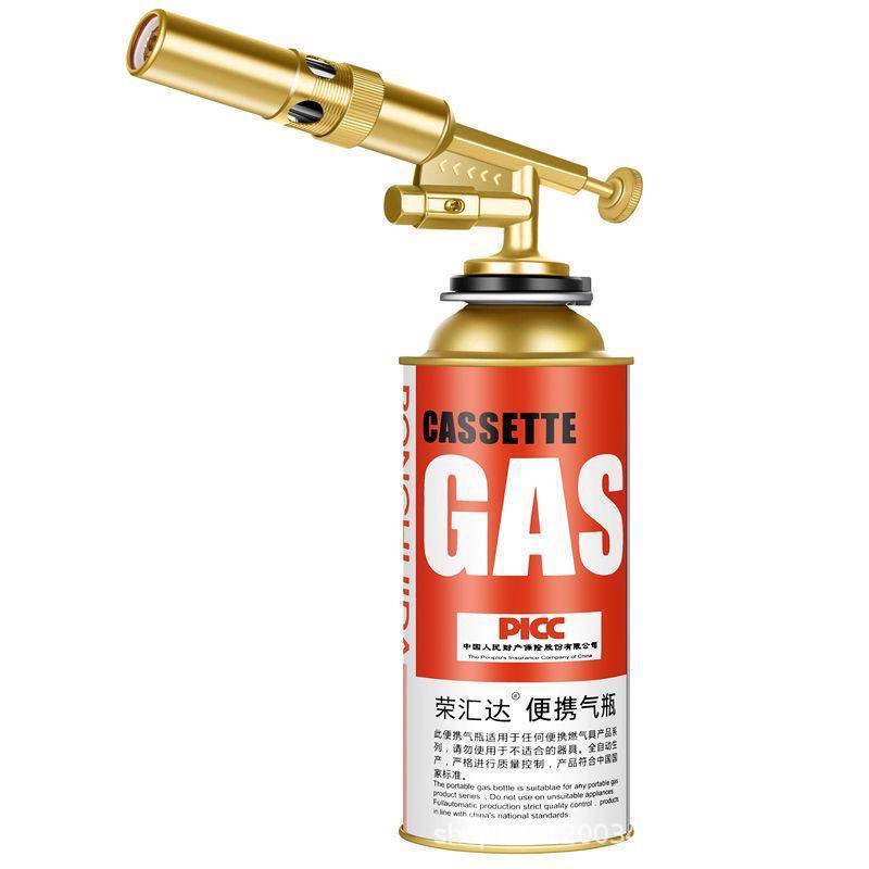 Flame Gun for Roasting, Household Portable Handheld Cassette Flame Gun, Welding Gun Igniter, Pure Copper Nozzle