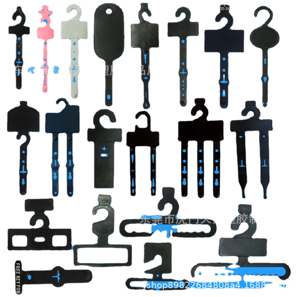 In stock supply black belt hook pet hook PP material belt hook large quantity discount