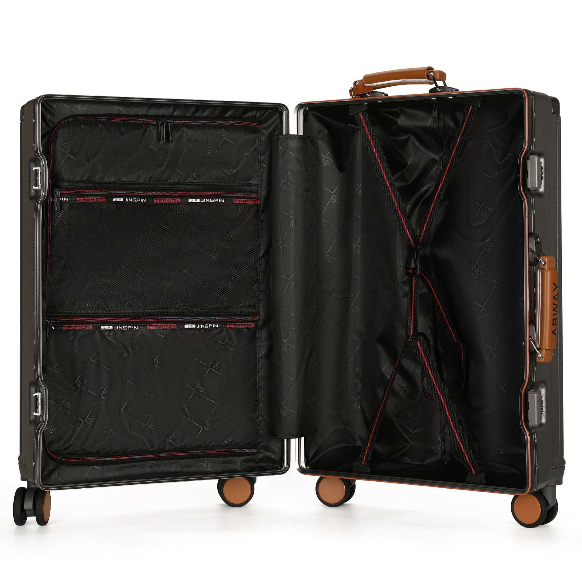 Trolley Case, New Large-Capacity and Durable Suitcase, High-End Aluminum Frame Case, Unisex Universal Wheel Boarding Password Box