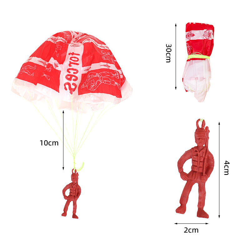 New Skydiving Soldier Childhood Toys Nostalgic Street Stall Toys Creative Parachute Soldier Wholesale New and Unique