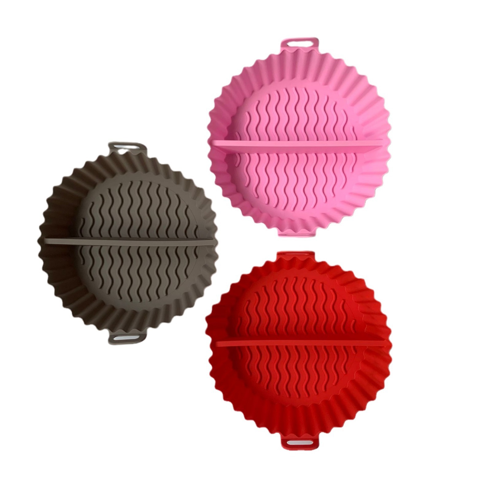 силиконовая чаша для фритюрницы, разделенная силиконовая форма для выпечки, складная форма для выпечки