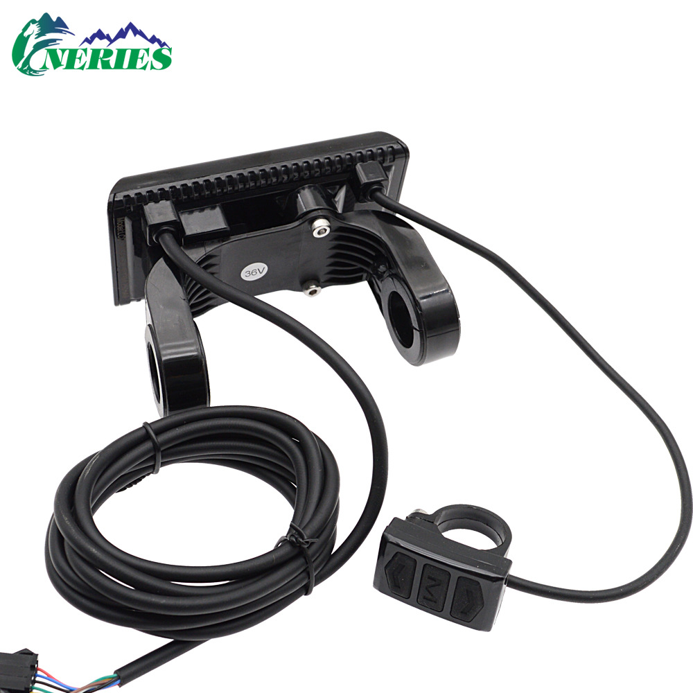 Sw900Lcd Lcd Speed Meter Conventional Standard Seven-Core Electric Vehicle Speed Display Mountain Bike Modification Parts