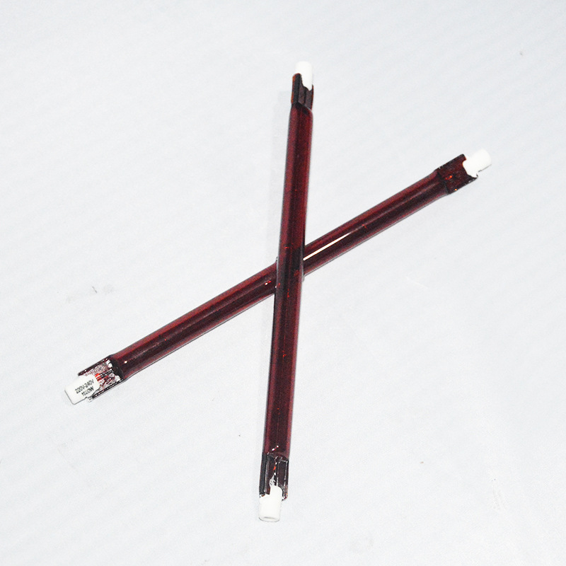 Production of quartz infrared lamp tube low glare 175w250w500w quartz halogen heating tube heating lamp tube