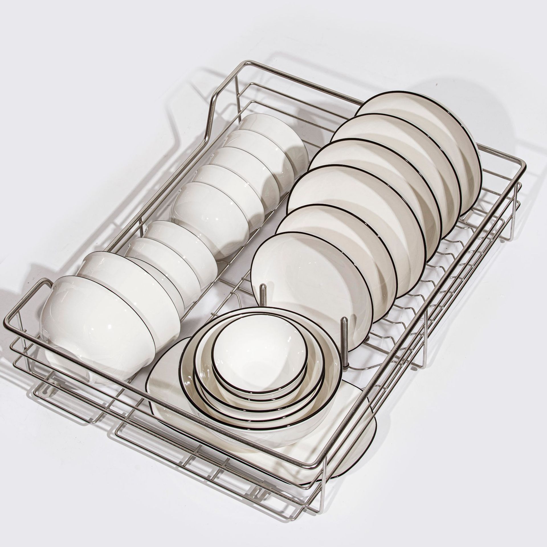 Jingdezhen Ceramic Japanese Style Simple Household Tableware Rice Bowl Noodle Soup Bowl Vegetable Dish Dishes suit Fish Plate