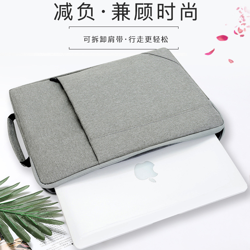 Notebook liner bag new portable flannel student travel portable computer tablet Oxford cloth trendy computer bag