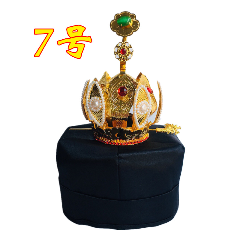 Taoist supplies are a Taoist hat five old crown flame crown lotus corolla high power hat ponytail hat hexagonal hat Zhuangzi towel