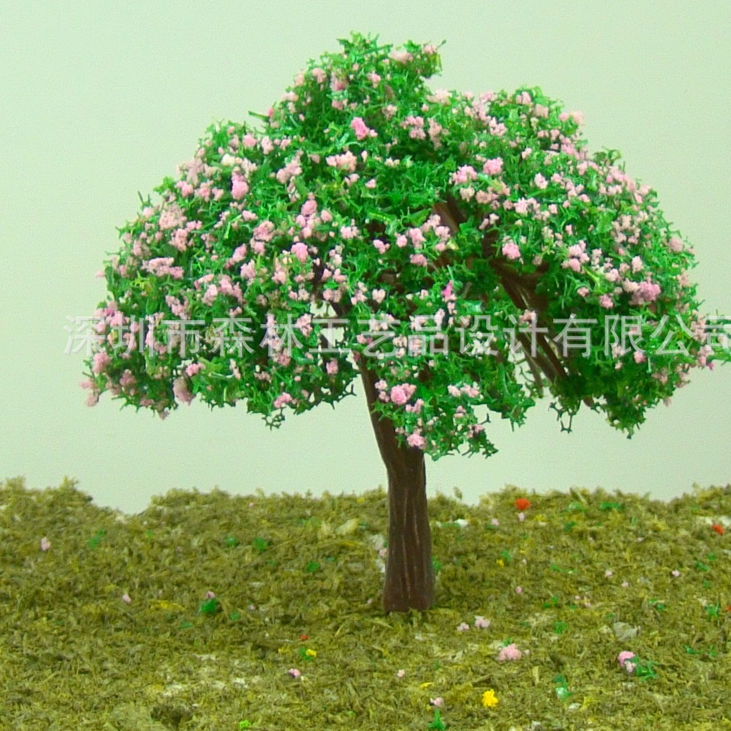 Sand table building model micro landscape decoration simulation plastic flower model tree SWA10080-D4