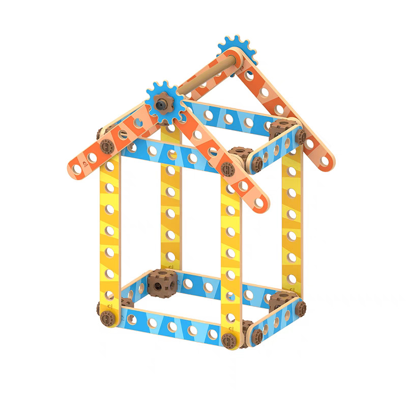 Kindergarten Outdoor Creative Construction Game Set Children's Nut Building Blocks Fun Building Blocks Advanced Hole Building Block Set