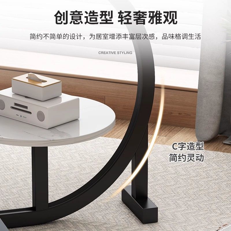 Sofa Side Table Living Room Home Balcony Tea Table Storage Rack Light Luxury Bedside Small Coffee Table Mobile Table Side Cabinet Side Table