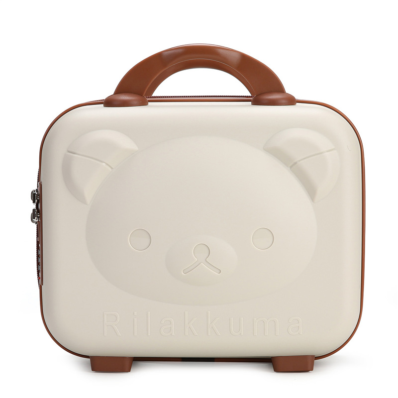 Bear Suitcase Accompanying Gift Bear Makeup Case Boarding 14 Inch Mini Suitcase Cartoon Portable Password Box