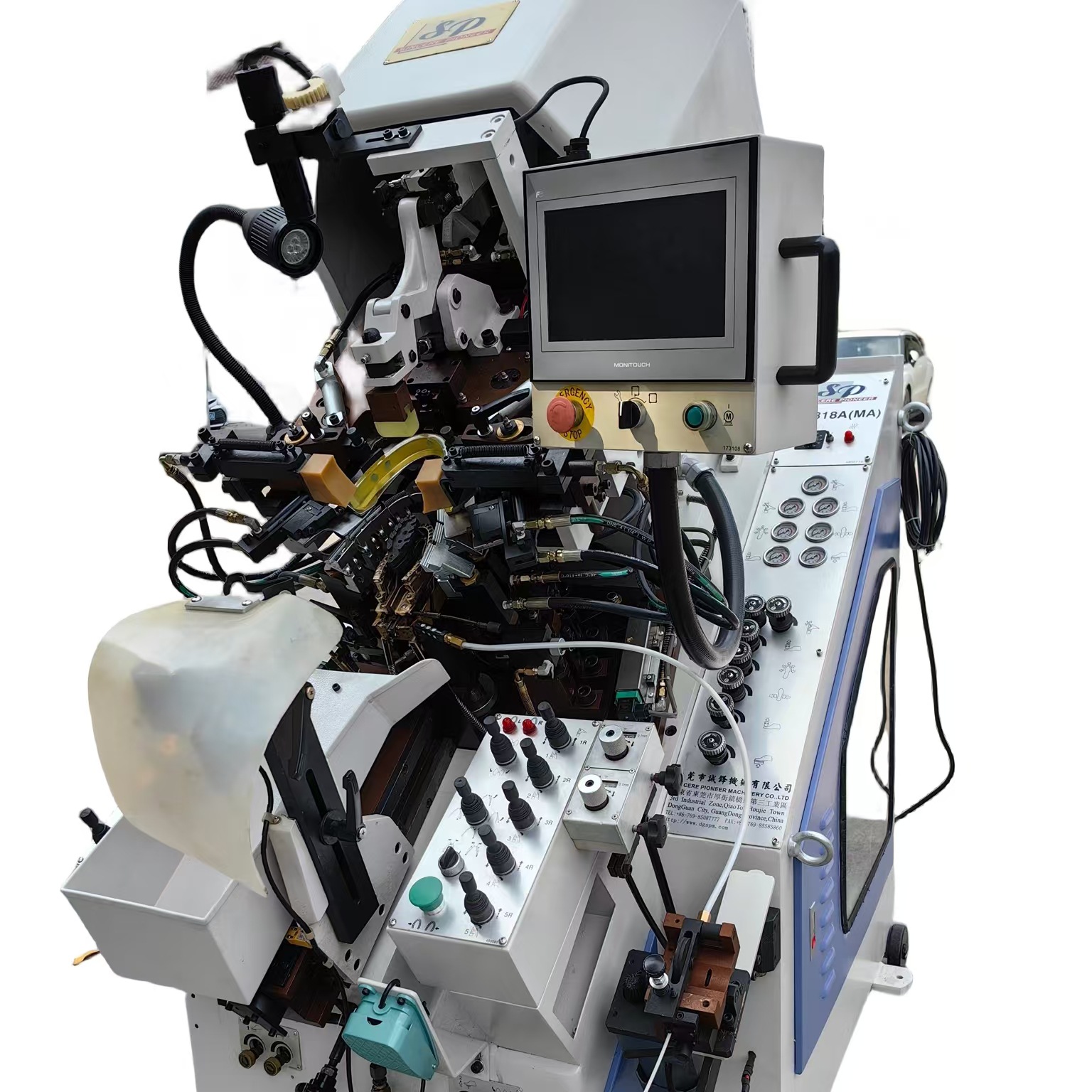 Компьютерное управление, машина для обуви с клеем, масляный пресс, подъемник для верхней части обуви Chengfeng SP-818Ma
