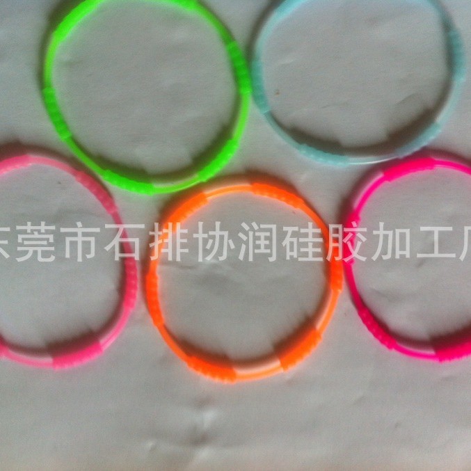 Silicone Bracelet with Light Plate 6mm Silicone Bracelet Bare Silicone Bracelet Light Ring Bracelet