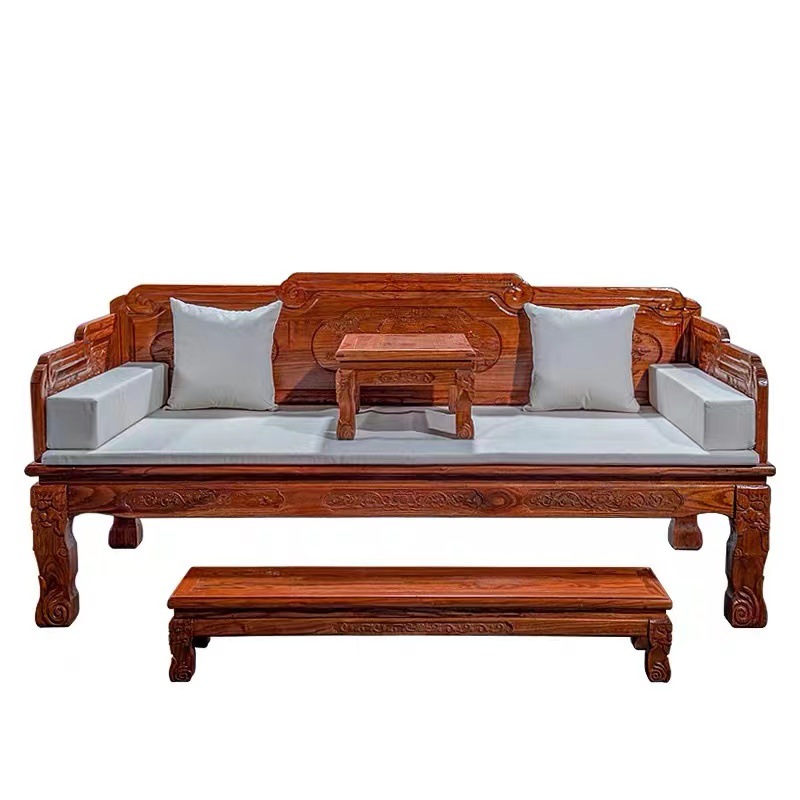 Luohan Bed Pineapple Gemu Chinese Furniture Living Room Sofa Small Apartment Mattress Combination Three-piece Homestay Zen Bed