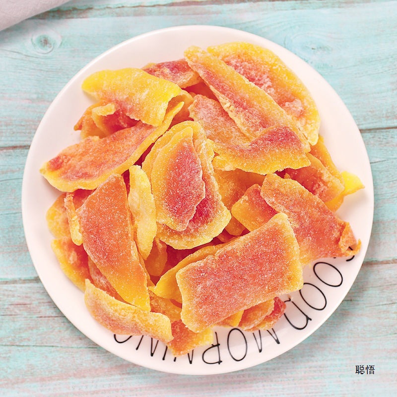 Dried Papaya with Red Heart, Dried Papaya Slices, Candied Fruit, Sweet and Sour Delicious Fruit, Dried Papaya Snacks, Cross-Border E-Commerce