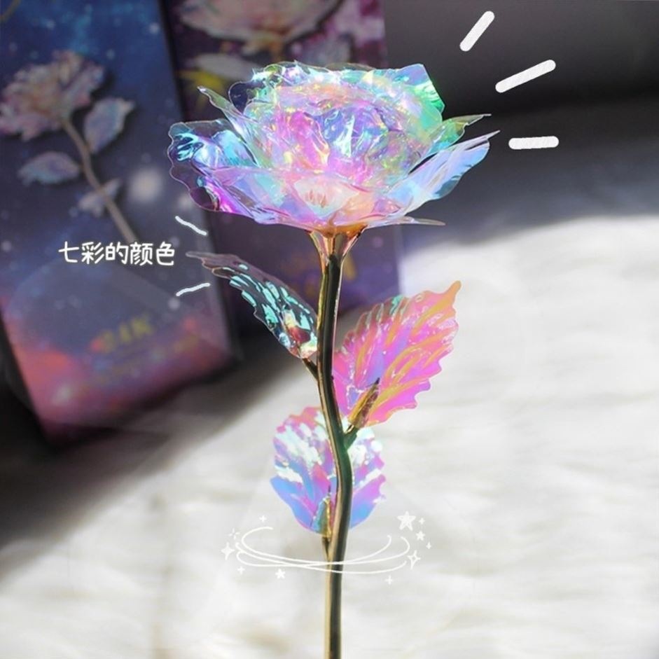 Оптовая продажа, подарок на День святого Валентина, 24К золотая роза в подарочной коробке