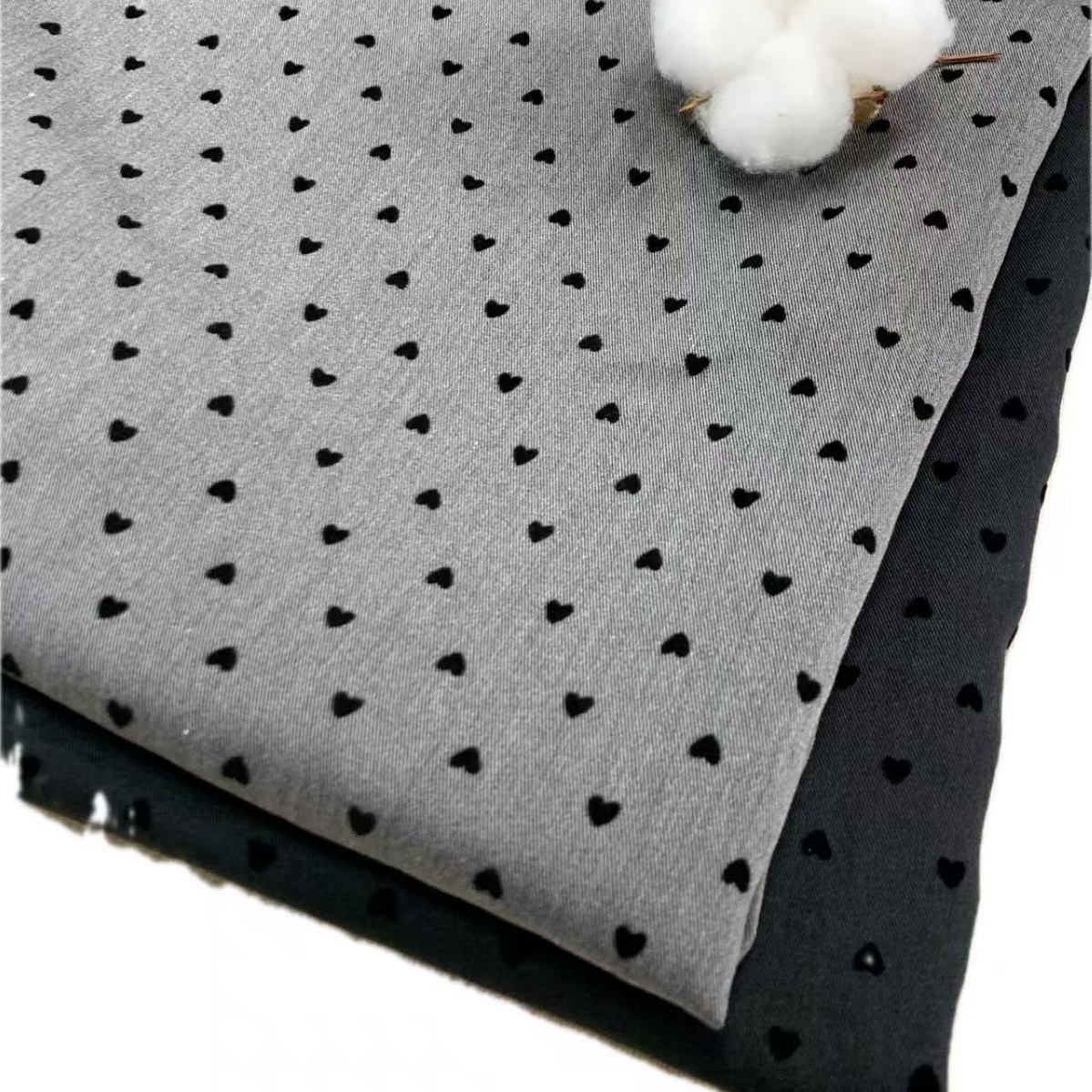 Spring and Summer Explosions TR Twill Flocking Idea Bow Headwear Clothing Fabric