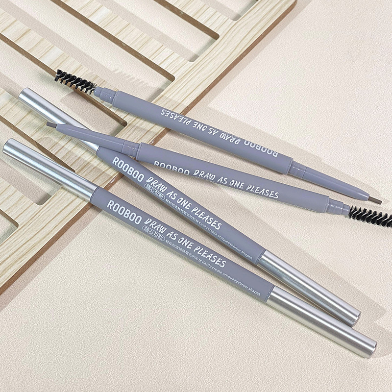 Rooboo Wild Velvet Shaping Eyebrow Pencil Is Waterproof, Sweat-Proof, Long-Lasting, Not Easy to Fade, and Has Clear Roots. Recommended for Female Novices