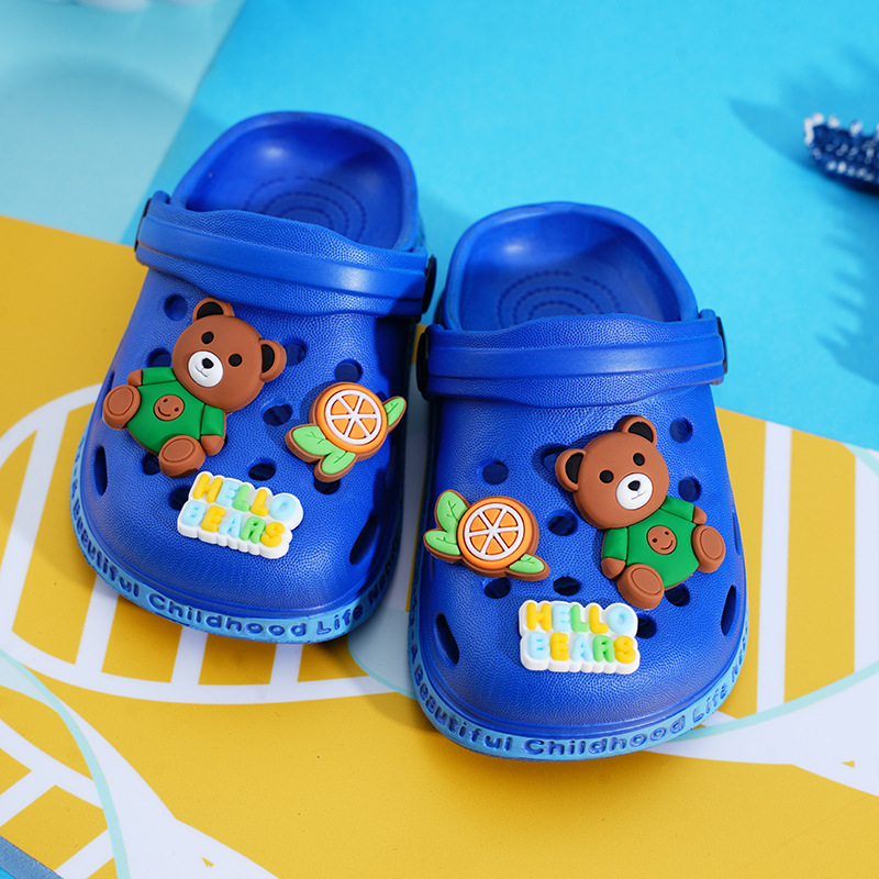 Cross-border distribution of children's sandals and slippers for boys and girls non-slip baby bathing cubs Baotou cute home shoes