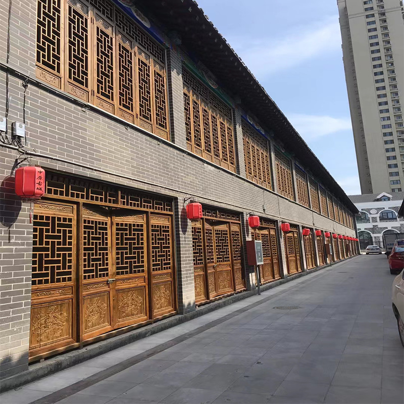 Customized Dongyang Wood Carving Antique Doors and Windows Solid Wood Wooden Doors Bedroom Doors Wooden Doors Partition Walls Cut Out Doors and Windows Simple Doors and Windows