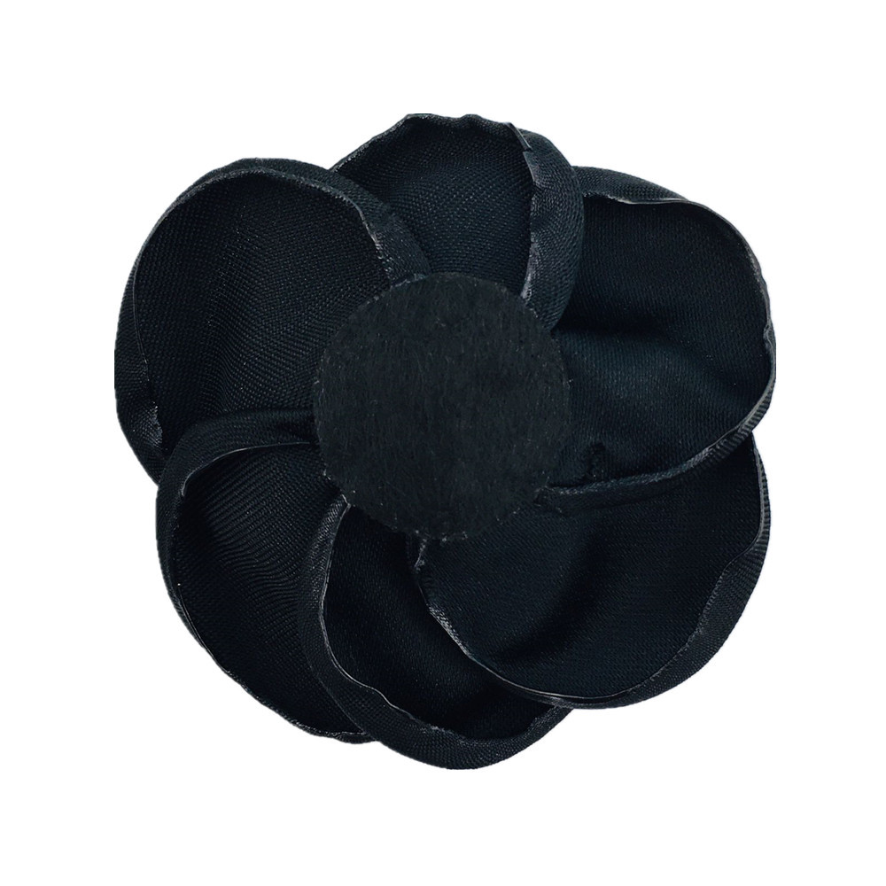 in stock 5.5cm Burned Camellia Flower Clothing Accessories Rose Flower Headwear Necklace Cloth Flower Shoe Bag Decorative Corsage