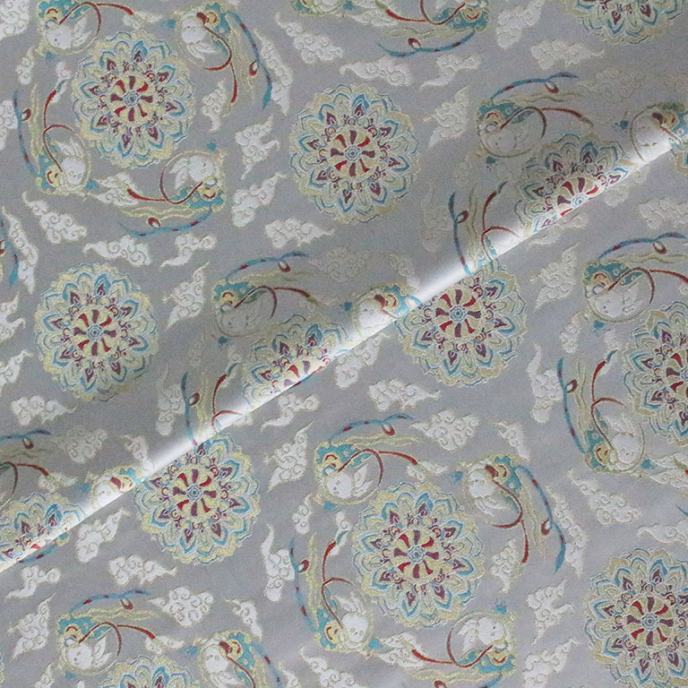 Imitation Song Jin Dunhuang Feitian Rabbit Dress Cheongsam Chinese Jacket Luggage Ancient Style Fabric