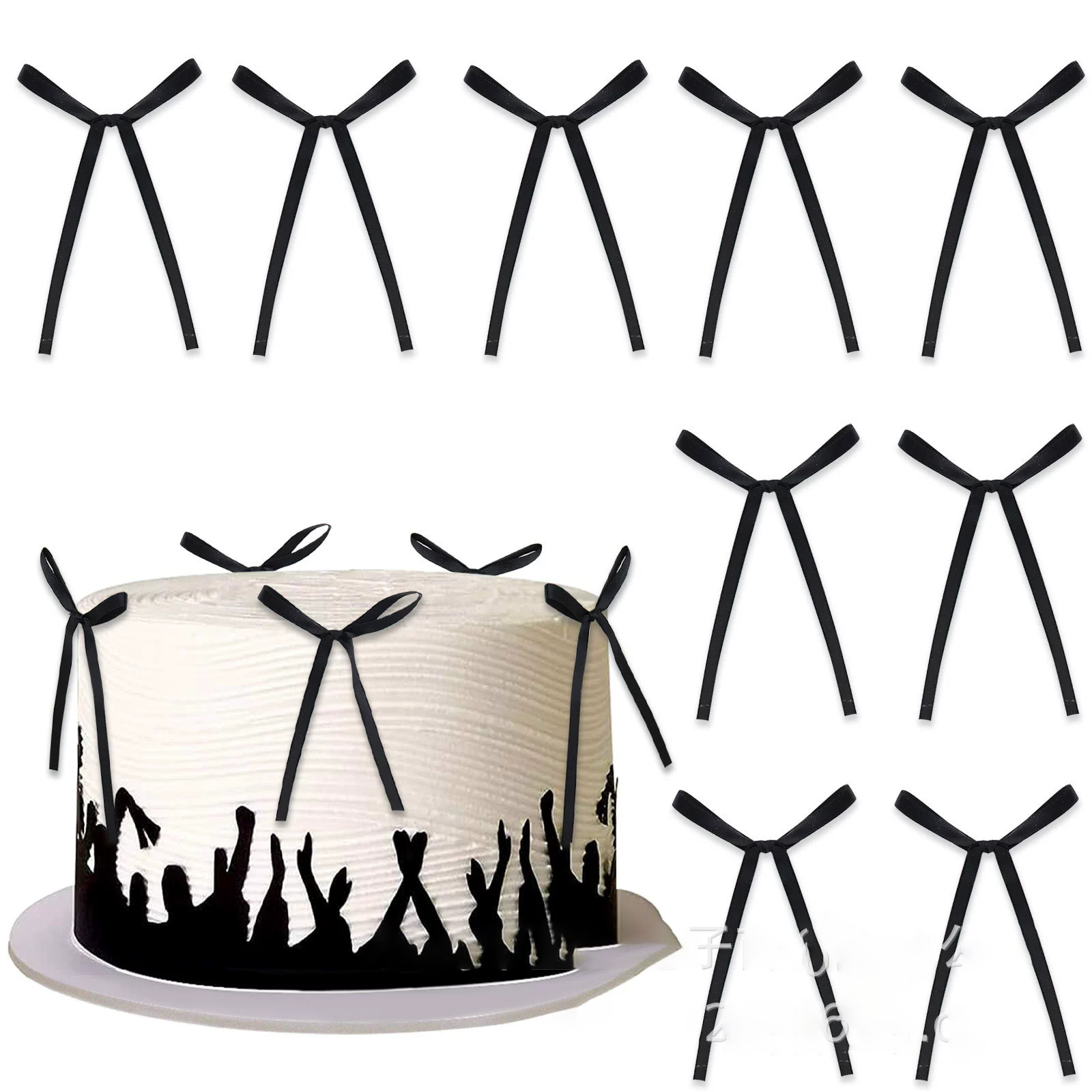 Ins Ballet Style Cake Dessert Candle Perfume Bottle Girl Cute Ponytail Hair Accessories Bag Pendant Bow Cross-Border