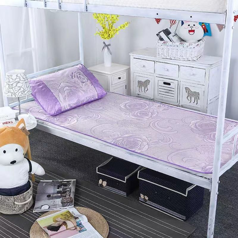 Summer Foldableable Single Seat Washable Ice Silk Mat 1.7m 1.2m Student Dormitory Air Dreamland