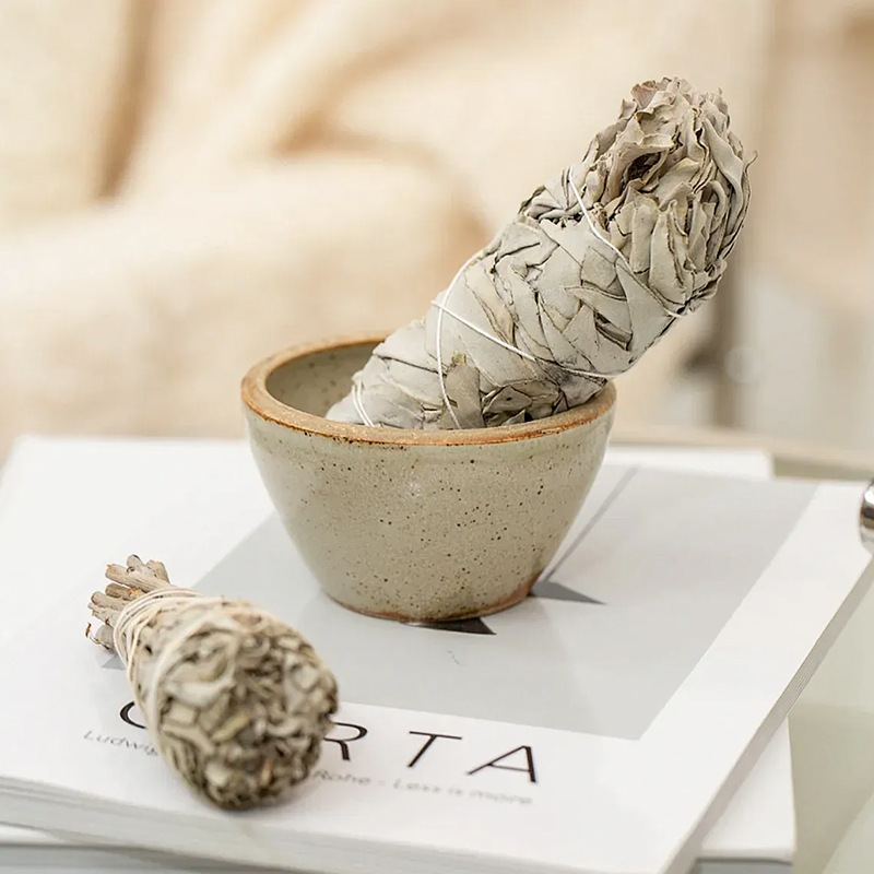 California Natural White Sage Cedar Peruvian Sacred Wood Aromatherapy Stick Meditation Yoga Purification and Soothing