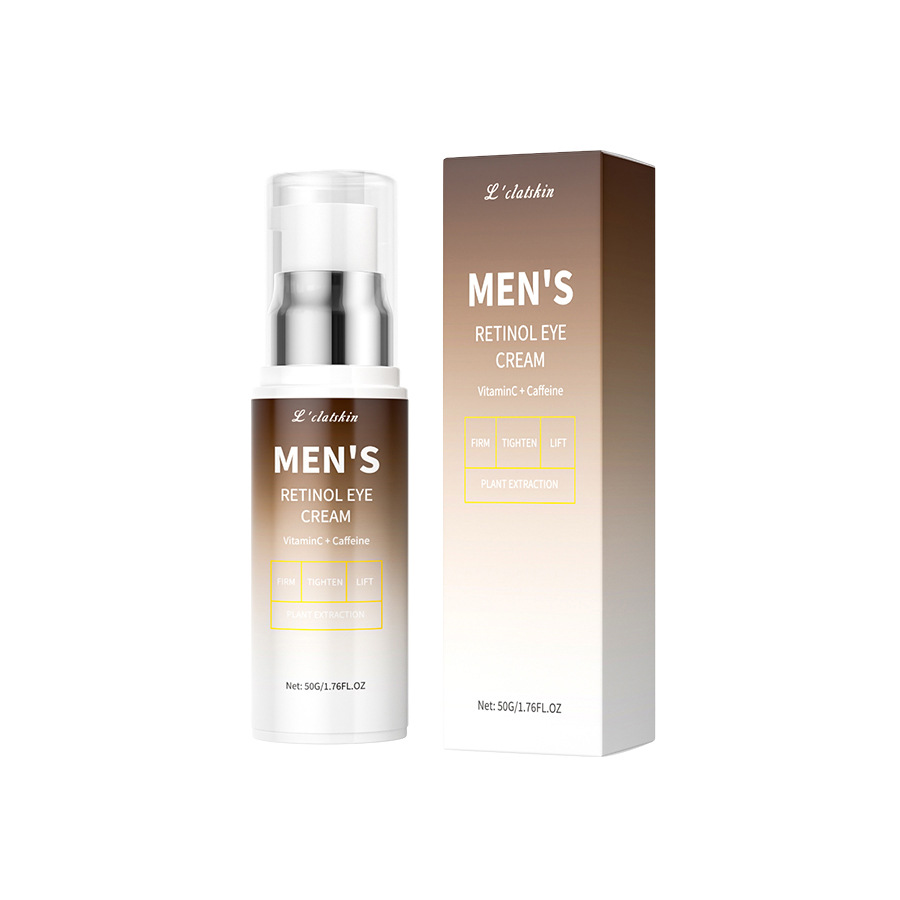 Men's Retinol Eye Cream 50g Hydrating and Moisturizing Improves Dark Circles and Eye Bags Cross-Border Skin Care Products Spot Wholesale
