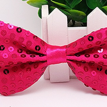 Beaded Bow Tie Sequins Bow Tie Stage Personality Performance Bow Tie Sequins Cloth Bow Tie Halloween Christmas Play