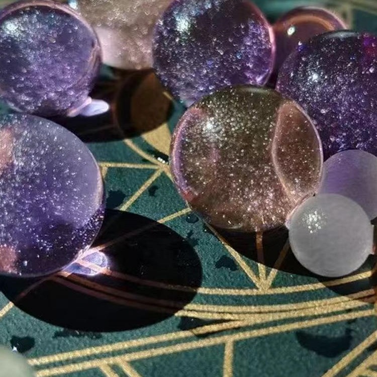 Dreamy Starry Sky Large Bubble Beads Spongebob Colorful Glitter Beads Giant Bubble Beads Hydroponic Crystal Mud Water Baby