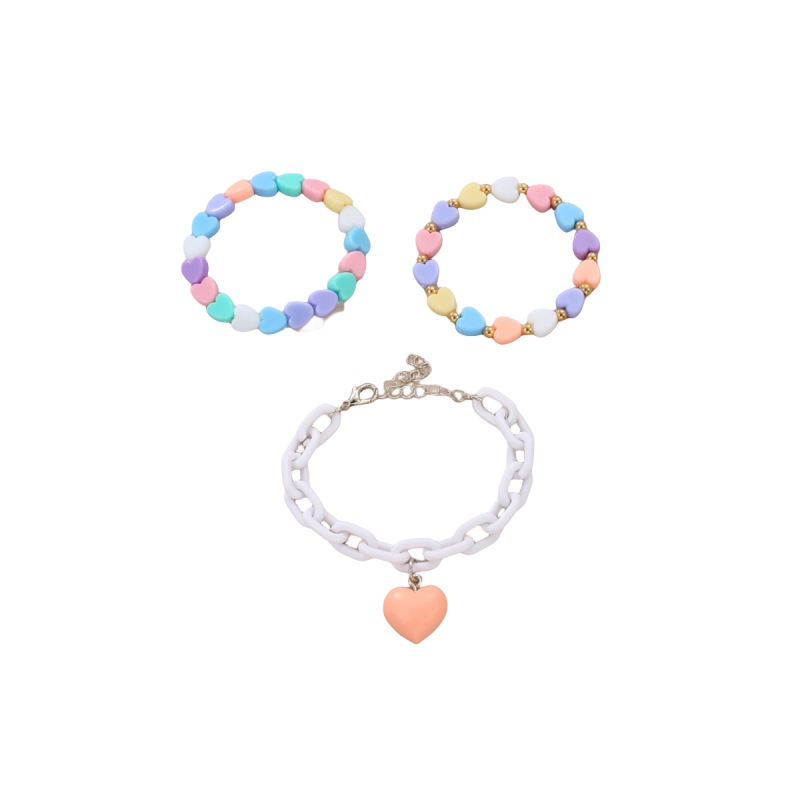 Cross-border Yueshan New Foot Decoration Niche Design Color Bear Love Star Decoration Cute Children's Foot Chain Set