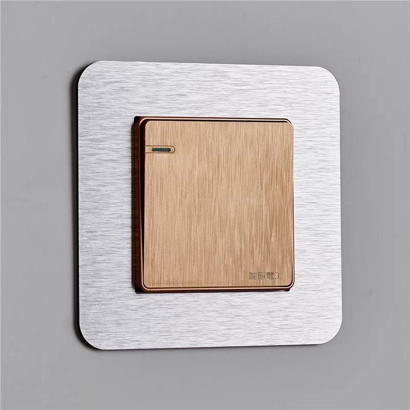 Light luxury style switch sticker protective cover living room Non-Stick waterproof household modern switch socket simple sticker socket decoration