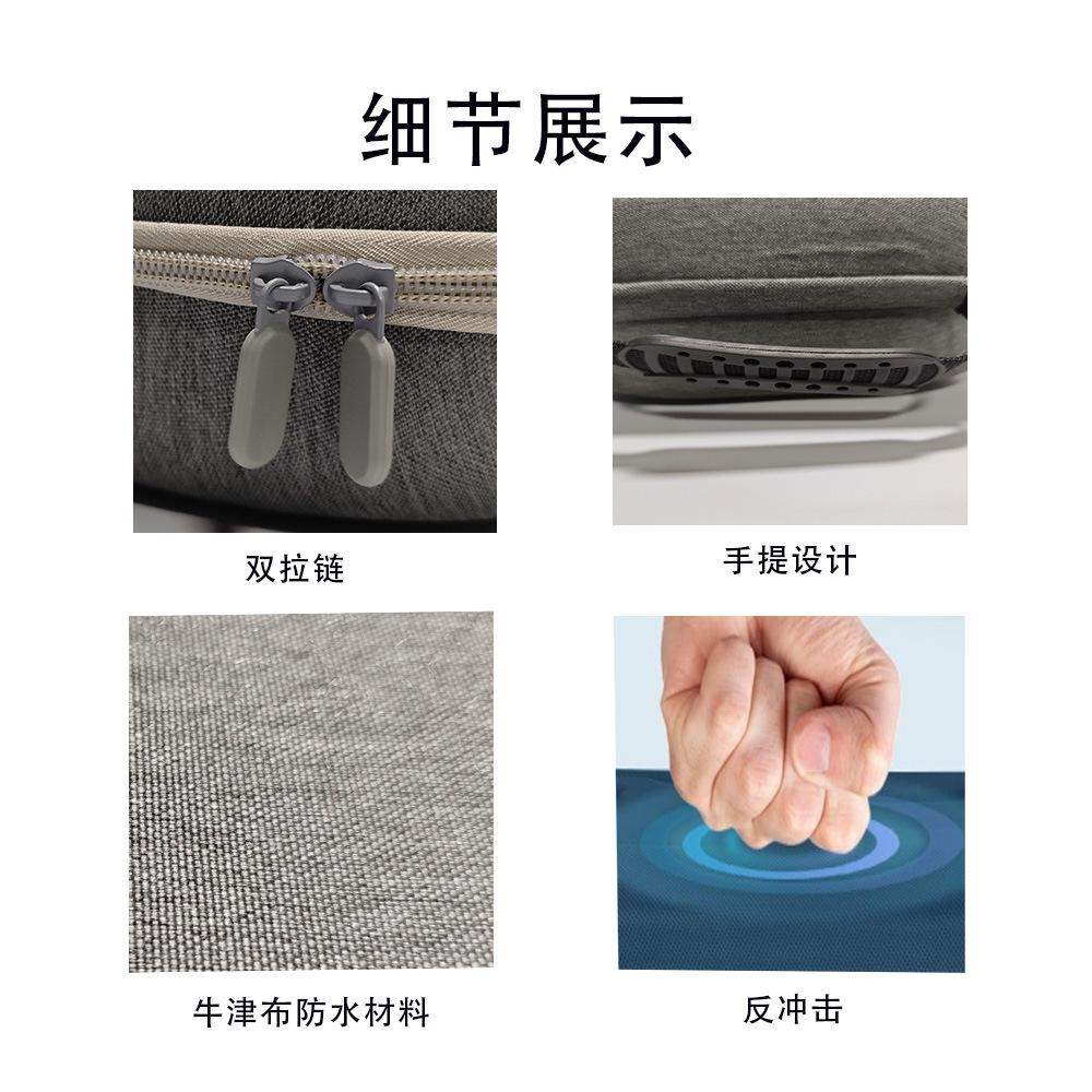 Suitable for MetaQuest2/Quest3S/Quest3 Storage Bag Head-mounted Glasses Accessories Handle Protective Cover