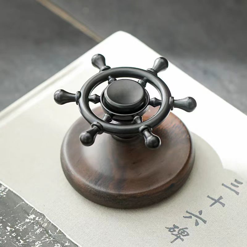 Ebony Creative Rudder Cover Tea Set Accessories Tea Ceremony Accessories Fingertip Gyro Cover