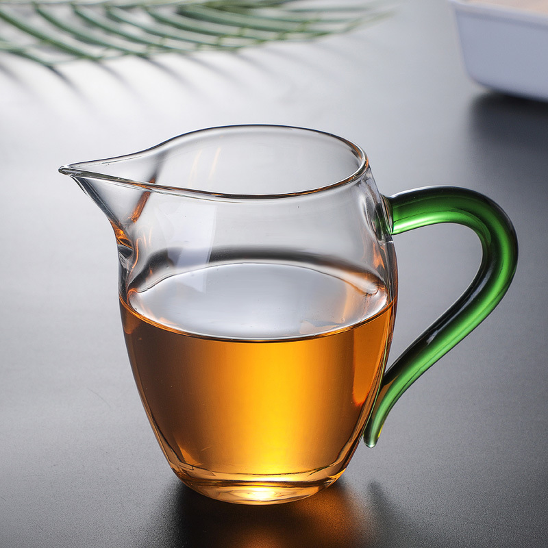 Linglong public cup glass fair cup thickened heat-resistant tea sea fen tea ware high-grade tea making kung fu tea set tea ceremony accessories