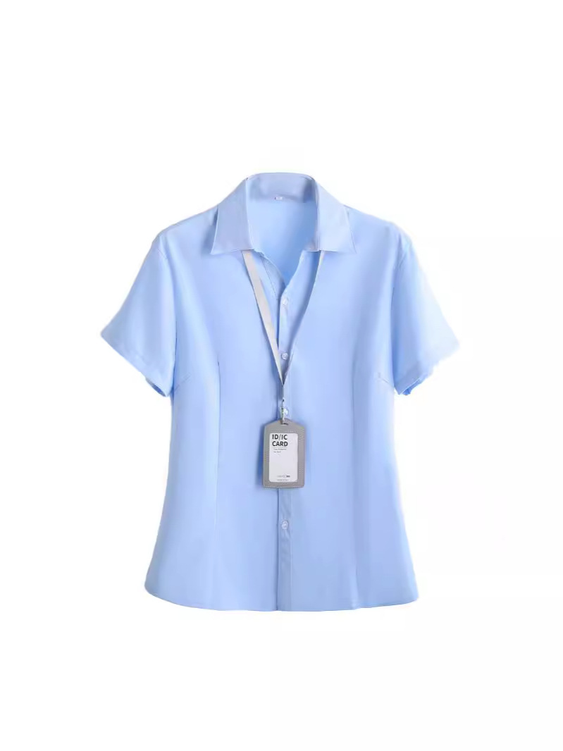 plus size shirt chubby girl 200kg elastic bamboo fiber new summer interview tooling V-neck shirt overalls Z8