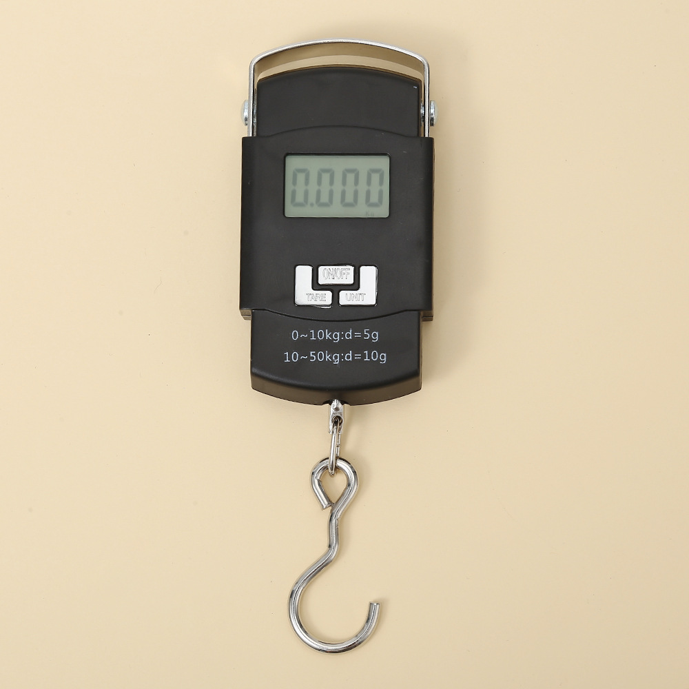 Factory direct supply 50kg portable electronic scale fishing scale express special scale portable electronic scale hook scale cross-border