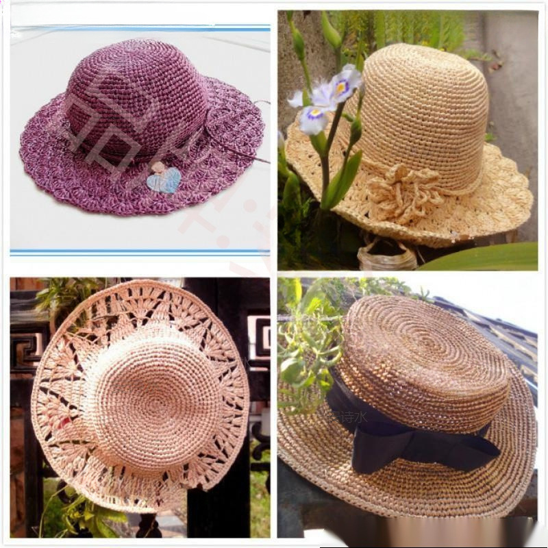 Wool Summer Crochet Thread, One-Thread Cotton Straw Raffia Thread, Cotton Straw Thread, Paper Thread, Straw Hat Thread, Bag Thread