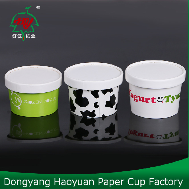 Фабрика, специализирующаяся на производстве чашек для мороженого, бумажных чашек для холодных напитков с крышками из ПЭТ, 8 унций