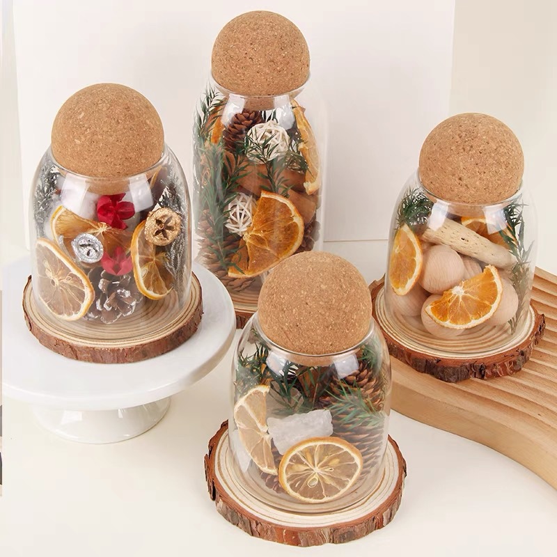 Classic Storage Display Sealed Jar Kitchen Coarse Grain Storage Jar Xibi Coffee Bean Transparent Glass Storage Jar