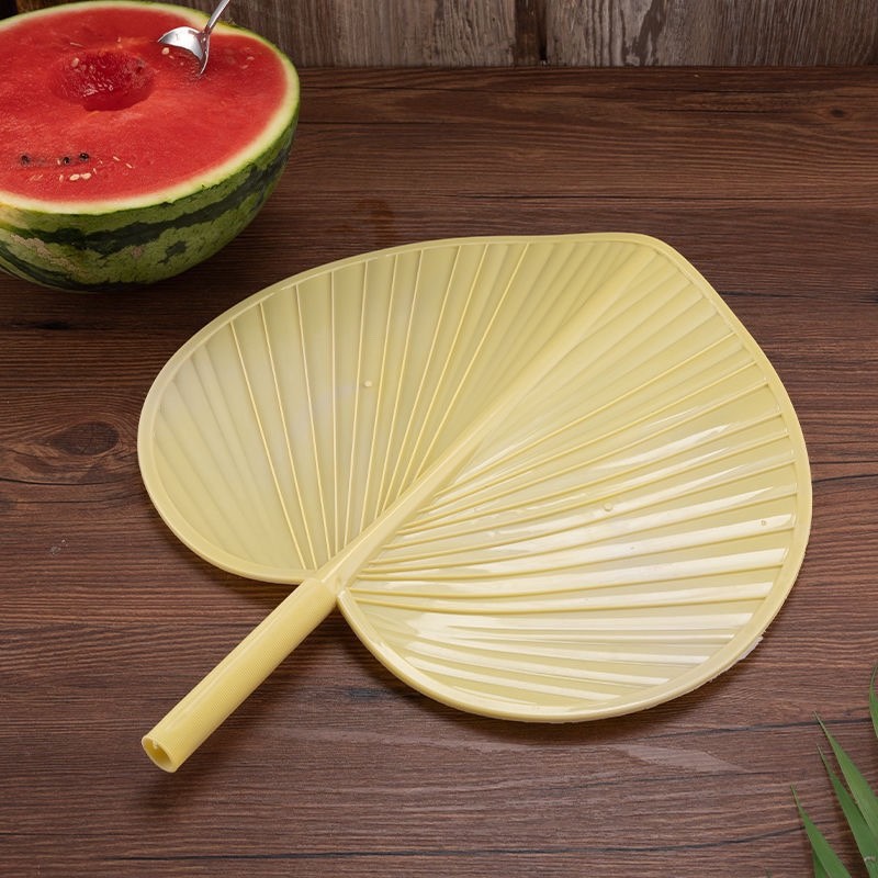 Plastic Hand-Cranked Large Cattail Fan, Thickened and Enlarged, Anti-Fall Fan, Summer Fan, Household Banana Fan, Old-Fashioned Household Fan