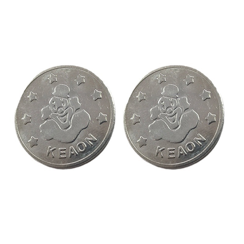 Game Coins, Claw Machine Game Coins, Learning Points Coins, Metal Steel Special Material Copper Anti-Counterfeit Coins, Arcade Coin-Operated Games